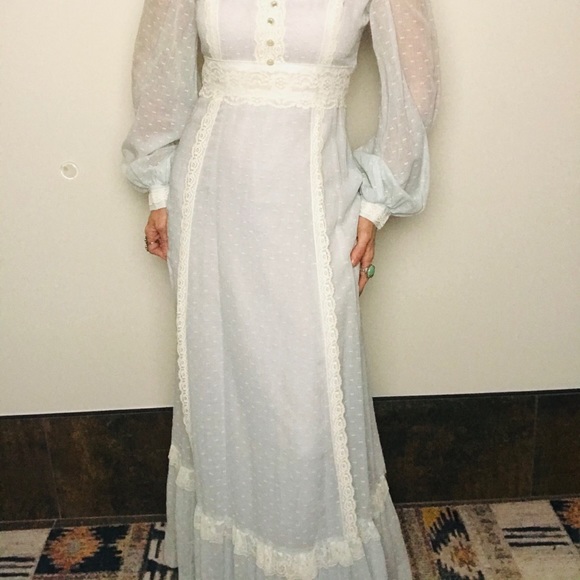 SOLD Vintage 70s boho prairie maxi Gunne inspired - Picture 7 of 7